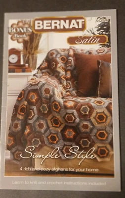 Bernat Bonus Book Satin Simple Style Afghans to Knit & Crochet 542046 - Image 1 of 3