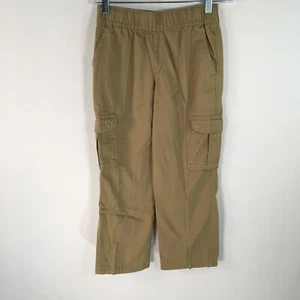 The Childrens Place Girls Khaki Tan Adjustable Waist Cargo Pants Size 6 - Picture 1 of 9