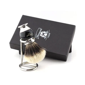 Luxury Mens Shaving Home Salon Kit of 2 piece Barber Silvertip Brush with Stand - Picture 1 of 1