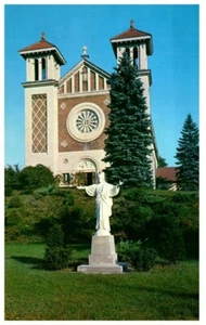 ST PETER'S KATHOLISCHE KIRCHE, NORDBRÜCKE, MASSE.VTG POSTKARTE*A14 - Bild 1 von 2