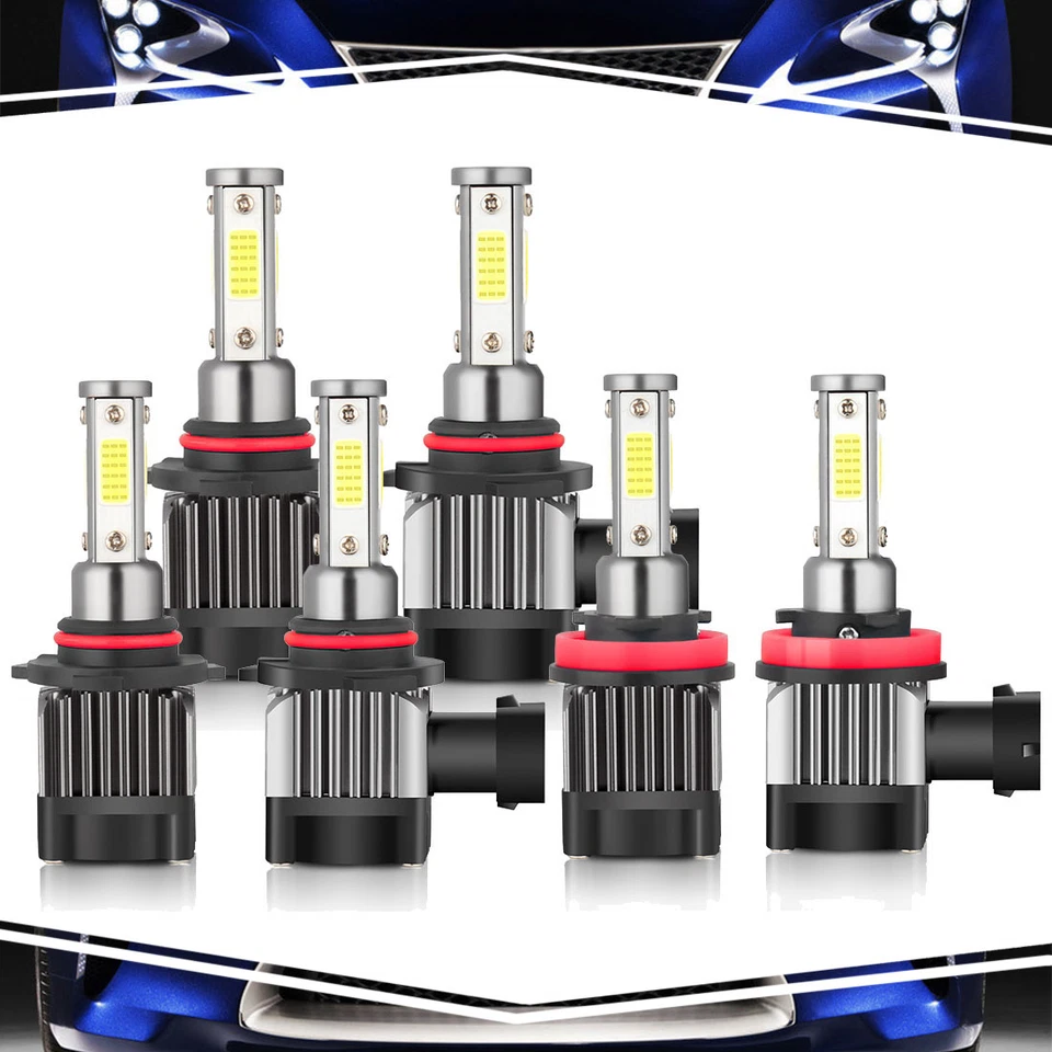 3 pares de faros antiniebla 6000K H11+2x 9005 para Dodge Ram 1500 2009-2010 Foto 1 de 4