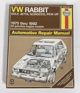 Haynes Repair Manual: VW Rabbit, Golf, Jetta, Scirocco, Pick-Up 1975 - 1992 #884 - Picture 1 of 13