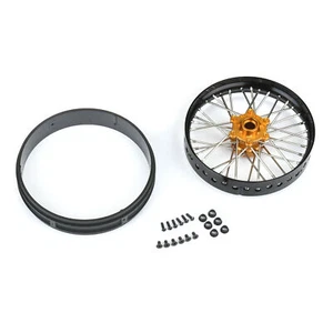 Pro-Line PRO283600T3 1/4 Alum V2 Bead Front Wheel Black/Gold (1) for Promoto-MX - Picture 1 of 7