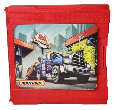 Matchbox Car Fold & Go Garage Towing Playset 24Hr Xtreme Service Set Diecast Boy - Image 1 of 4
