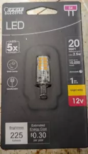 NEW Feit Electric 12V 20W LED G4 Bulb Dimmable Bright White 3000K 225 Lumen - Picture 1 of 1
