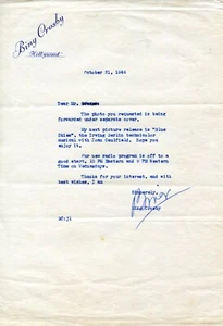 BING CROSBY HANDSIGNIERTER BRIEF - FOTO - NOTEN - INDIVIDUELLER UMSCHLAG - Bild 1 von 10