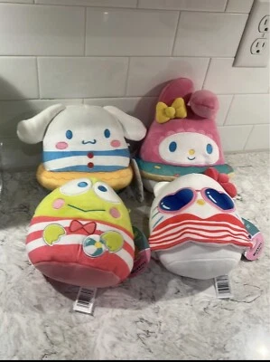 Sanrio Squishmallow Lot New W/tagsHello Kitty My Melody Cinnamoroll Keroppi. - Image 1 of 4