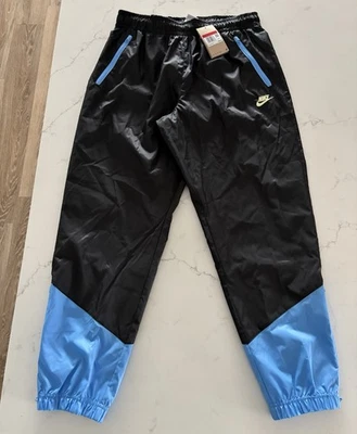 Nike Windrunner Woven Lined Pants Black/Blue DX0653-010 Mens Size Large - Image 1 of 4