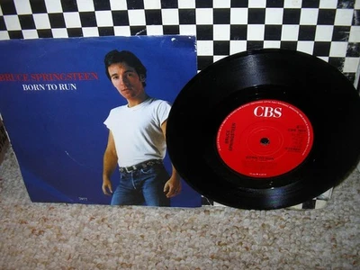 BRUCE SPRINGSTEEN-Born To Run/Meeting Across The River-OR.'86 NM WITHDRAWN UK 45 - Image 1 of 2