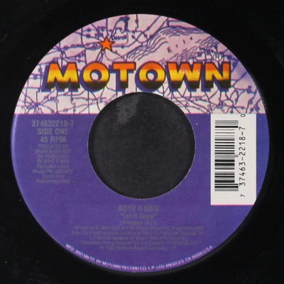 BOYZ II MEN: silent night / let it snow MOTOWN 7" Single 45 RPM - Image 1 of 2