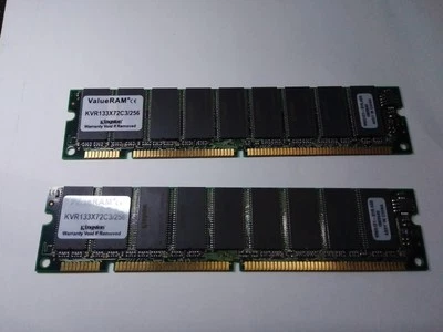Kingston KVR133X72C3/256 256MB PC133 133MHz ECC DIMM CL3 Memory - Image 1 of 2
