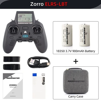 RadioMaster Zorro ELRS LBT Version 2.4Ghz RC Sender 2 Akku mit Tragetasche - Bild 1 von 4