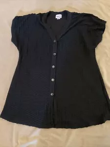 Costumi da bagno per tutti copricostume top nero tinta unita donna 22/24 - Foto 1 di 5