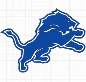 Detroit Lions 4” Vinyl decal Sticker NFL bumper window car - Picture 1 of 3