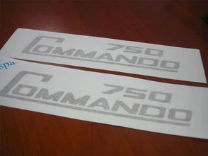 Norton Commando 750 Sidecover Stickers **Gold** - Picture 1 of 1