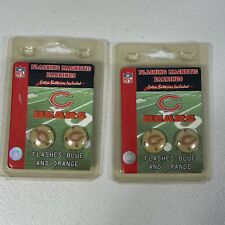 2 Vintage Siskiyou Sports NFL CHICAGO BEARS Flashing Magnetic Earrings Unopened