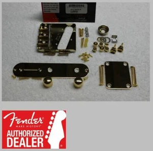 Juego de herrajes de carrocería dorada FENDER American Telecaster de colección 3 sillines - Tele EE. UU. - Imagen 1 de 4