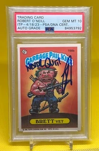 Navy Seal Robert O’Neill Signed 1986 Topps GPK Brett Vet Auto PSA/DNA 10 GEM MT; - Picture 1 of 2