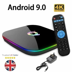 Q-BOX Plus Quad-Core Android TV-Box 4 GB + 32 GB Smart Media Player WIFI HDMI NEU UK - Bild 1 von 2