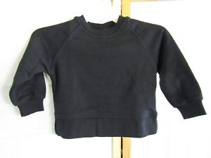 NWT ZARA Black Pullover Children's Polyester Blend Outer Sweat Jacket 9-12 mos