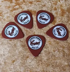 5 X COOPERS DARK ALE BEER GUITAR PICKS GENUINE + RARE GROVER ALLMAN - FREE POST - Picture 1 of 2