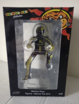 Minichamps 1/12th Valentino Rossi #46 MotoGP Ducati Valencia Test Figure 2010 - Image 1 of 4
