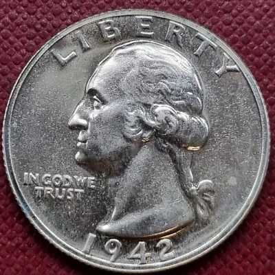 1942 Washington Quarter 25c Silver PROOF #83663 - Image 1 of 2