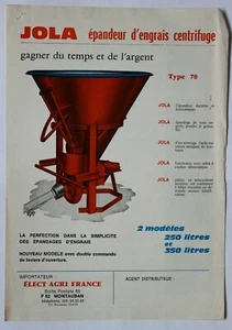 Prospekt Brochure Jola Düngerableger Zentrifuge Traktor Traktor Traktor - Bild 1 von 1