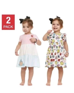 Sesame Street Baby Girl Dress And Diaper Cover Set, Multi, 3M - Picture 1 of 4