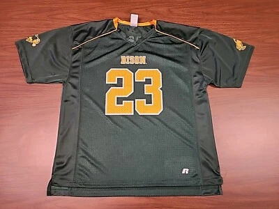 North Dakota State Bison Football Jersey (Large) Russell Athletics Printed NDSU - Image 1 of 4