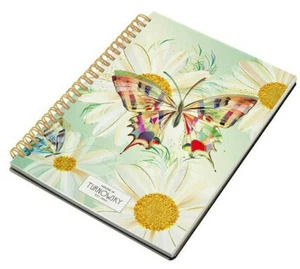 Bloc de notas Turnowsky tapa dura espiral papel liso A5 cuaderno 80 páginas - Imagen 1 de 6