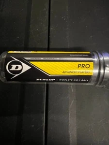 Dunlop Pro Advanced Squash Ball Double Yellow Dot Tube of 3 (C12) - Picture 1 of 2