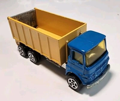 Vintage Corgi Whizzwheels Blue/Yellow ERF Tipper Truck HO Diecast Dump VHTF - Image 1 of 4
