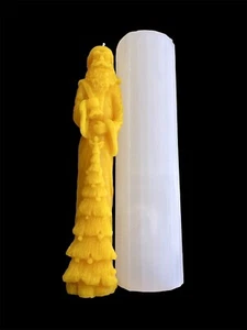 9.5” Silicone skinny tall Santa Claus Mold for candle soap resin - Picture 1 of 7