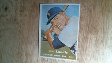 1957 Topps baseball card # 375 Jim Landis RC EXNM