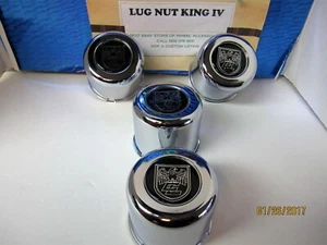 4 CHROME CENTER CAPS 3.45" OD 5 LUG CENTERLINE WHEELS FOR 5 LUG CHEVY TRUCK - Picture 1 of 2