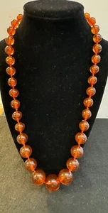 Collar de cuentas ámbar usado - DCB - Imagen 1 de 7