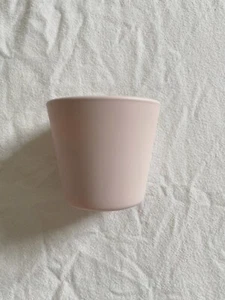 kleiner matter rosaner Übertopf / Teelichthalter / Windlicht IKEA - Bild 1 von 3