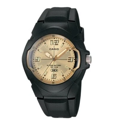 Reloj de resina analógica con batería de 10 años MW600E-9AV para hombre de Casio Foto 1 de 3