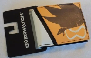 Overwatch Tracer Silhouette Blizzard Game Orange Brown Bifold Billfold Wallet - Picture 1 of 3