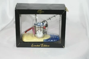 NEW limited edition Elgin gone fishing desk clock box never opened  - Picture 1 of 5