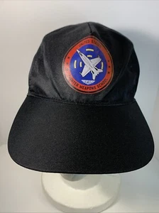 Top Gun Maverick US Fighter Strap Back Dad Hat Cap Adult Mens Black Lightweight - Picture 1 of 8