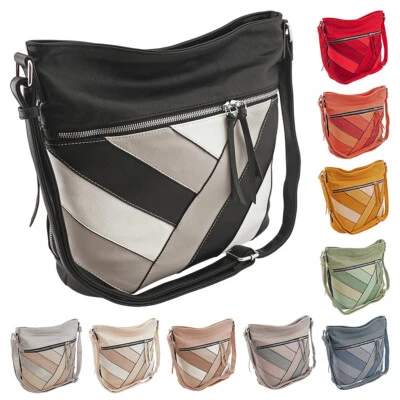 + Damen Tasche Schultertasche Shopper Citybag Leder Optik F66633/5021