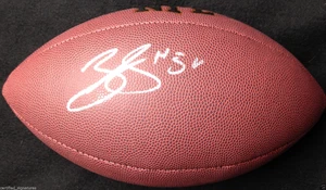 ZAC STACY SIGNED NFL FOOTBALL ST LOUIS RAMS VANDERBILT COMMODORES PROOF COA J8 - Picture 1 of 3