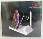 4-in-1 Fast Charging Wireless Dock Station QI for Samsung Galaxy S20/S10 - White
