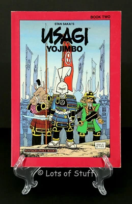 Usagi Yojimbo Book Two Signed & Sketch 2nd Edition Graphic Novel Stan Sakai 1992 - Image 1 of 4