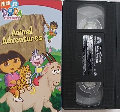 RARE Dora The Explorer Animal Adventures VHS Tape 2006 Nickelodeon Tested NickJr - Image 1 of 4