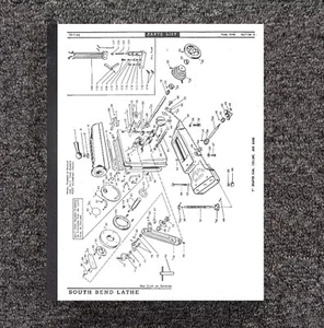 Parts Manual Fits South Bend Lathe-7in Shaper 1966  - Picture 1 of 8