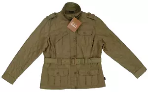 NEW! Barbour Women’s Flyweight Amelia Quilt Jacket Olive Green US 10 / UK 14 - Picture 1 of 15