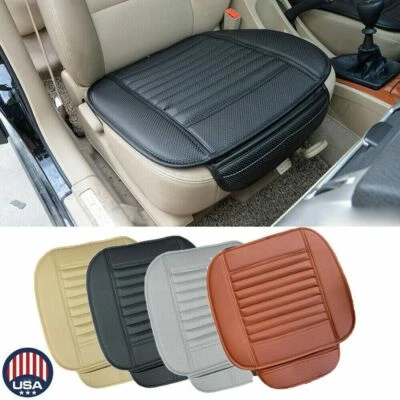 Universal Car Front Seat Cover Breathable Leather Pad Cushion Surround Protector - Image 1 of 4